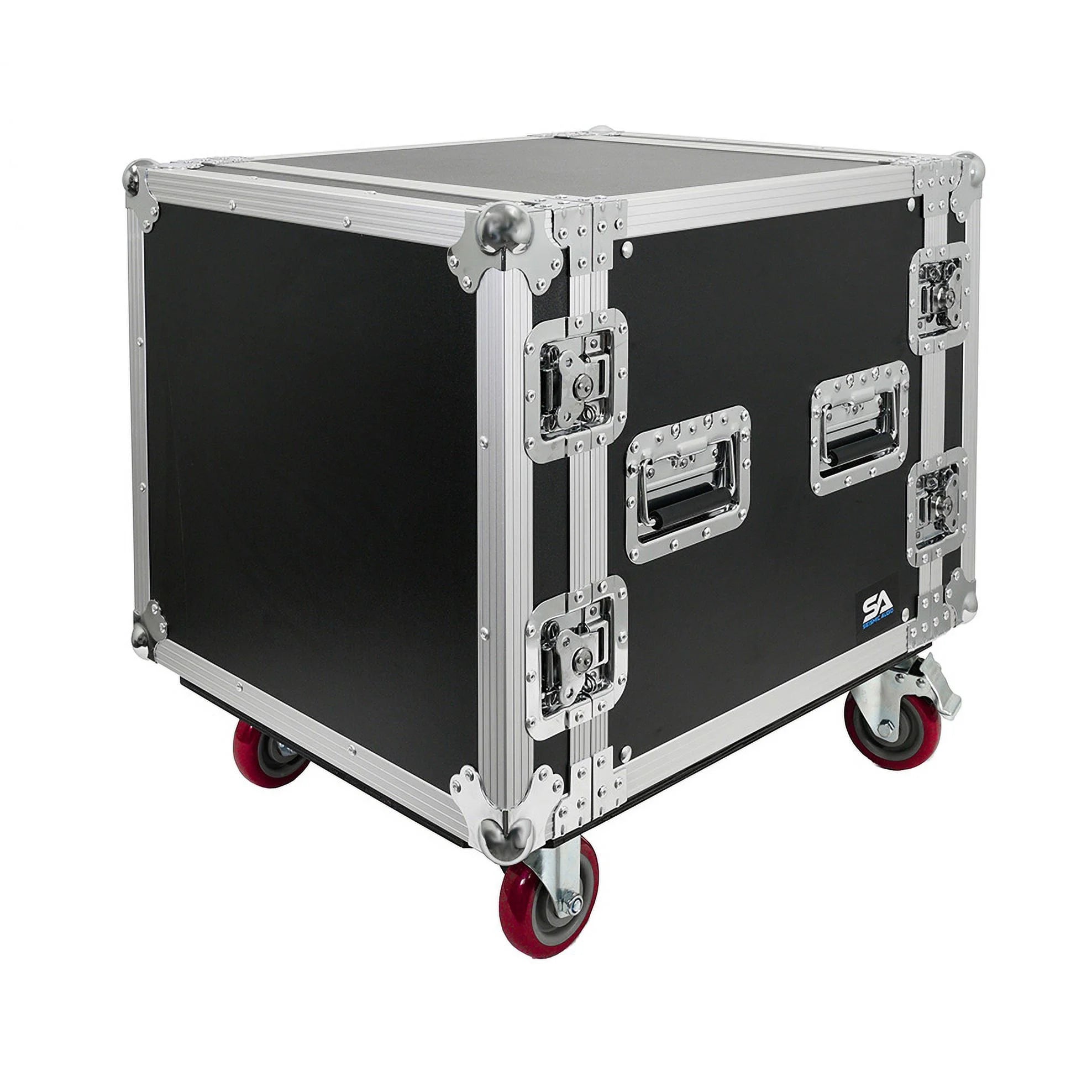 10U Pro Audio DJ Road Rack Case with Casters S88150