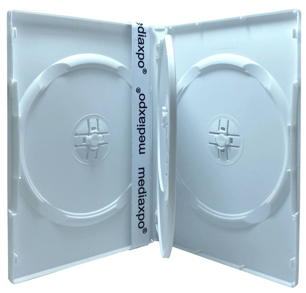 100 Standard White Quad 4 Disc DVD Cases R31419