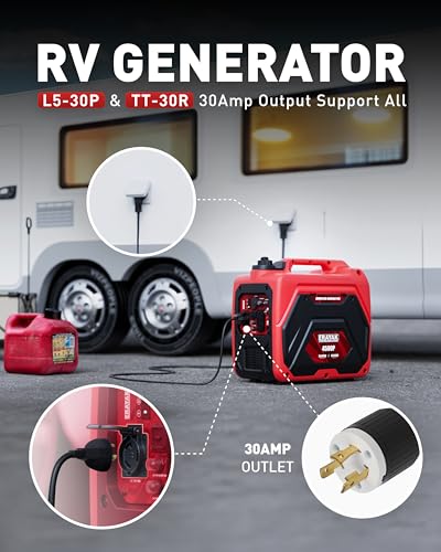 4500W Dual-Fuel Portable Inverter Generator U341079