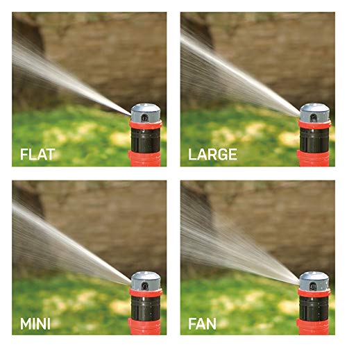 4-Pattern Adjustable Mobile Rotary Gear Drive Sprinkler with Quick Connect Starter Set U456