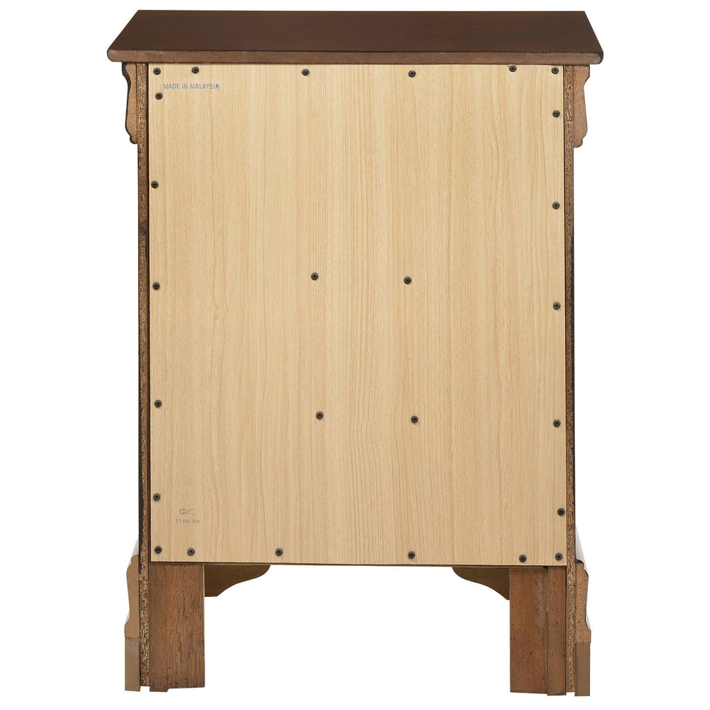 Cappuccino 3-Drawer Nightstand K7329