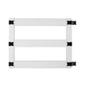 White Vinyl 3-Rail Ranch Fence Gate Kit H88169