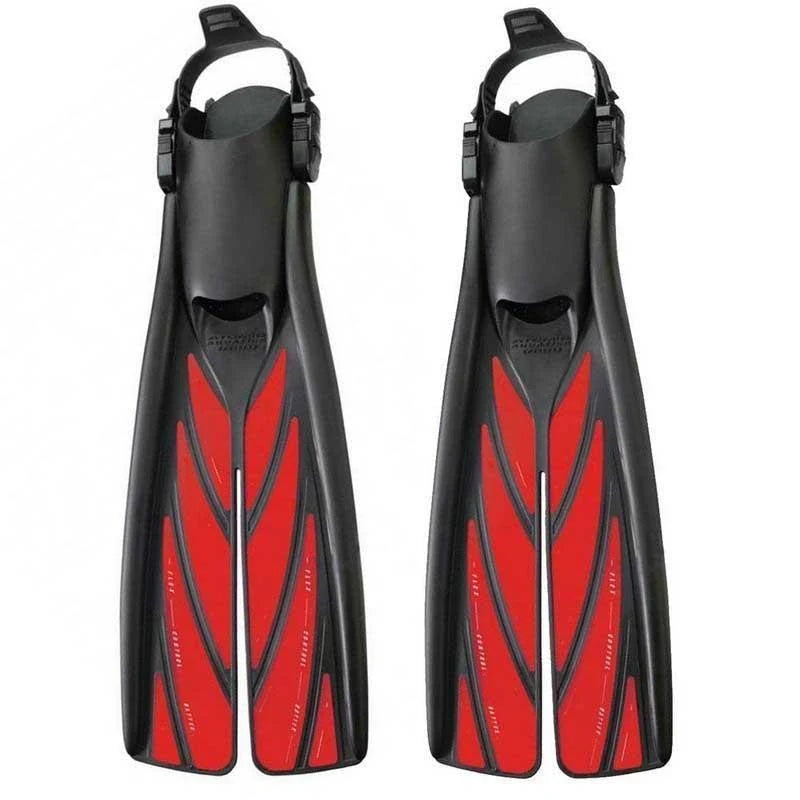 Red Medium Split Fins J3324