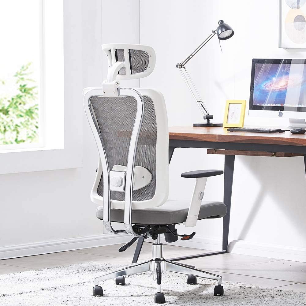 Black Ergonomic Mesh Office Chair with Adjustable Lumbar Support H4537