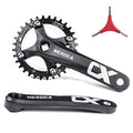 Single Speed Square Taper Crankset 170mm 104BCD 32T Narrow Wide Tooth Black Chainring N427