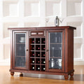 Vintage Mahogany Sliding Top Bar Cabinet V9099