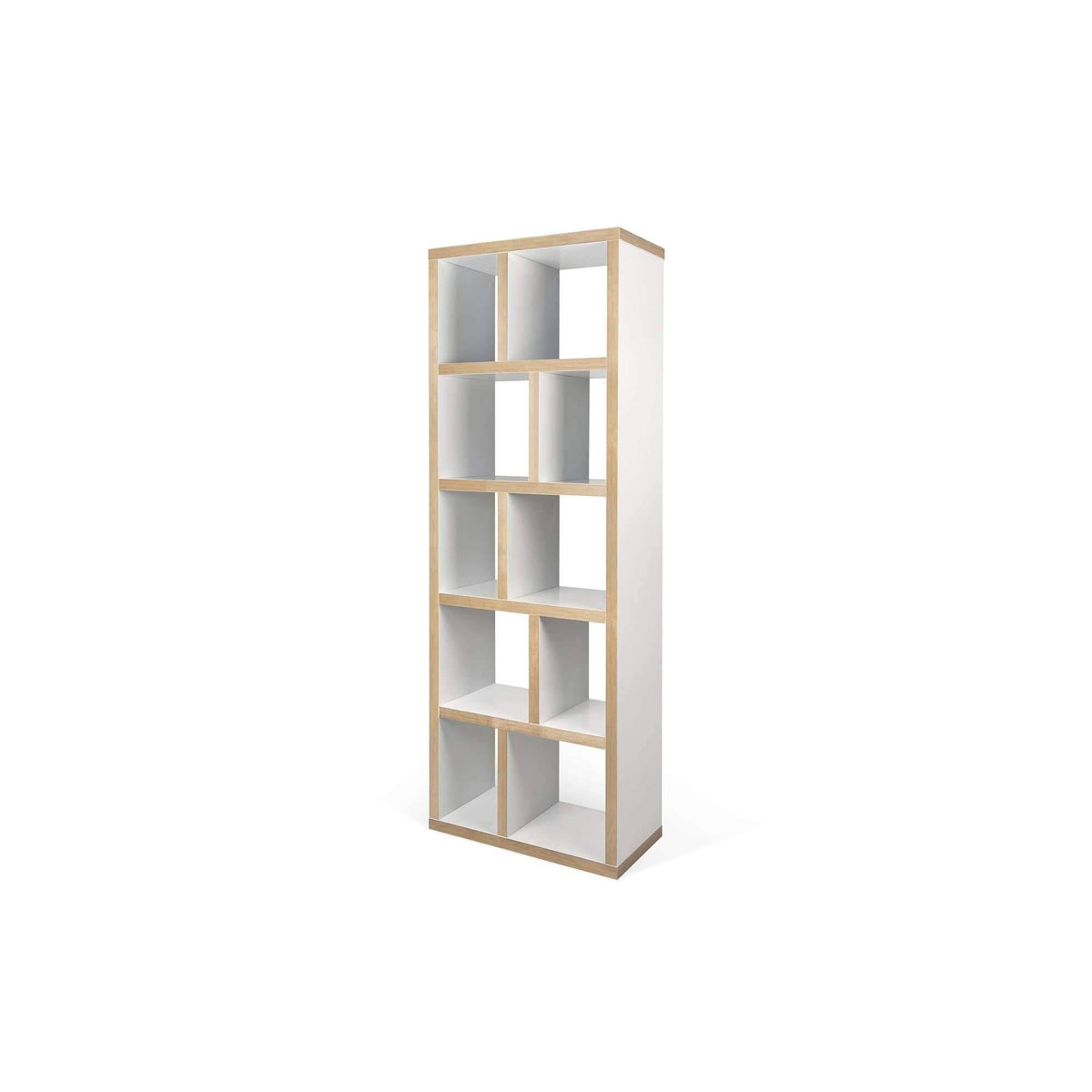 Pure White 5 Level Bookcase V7611