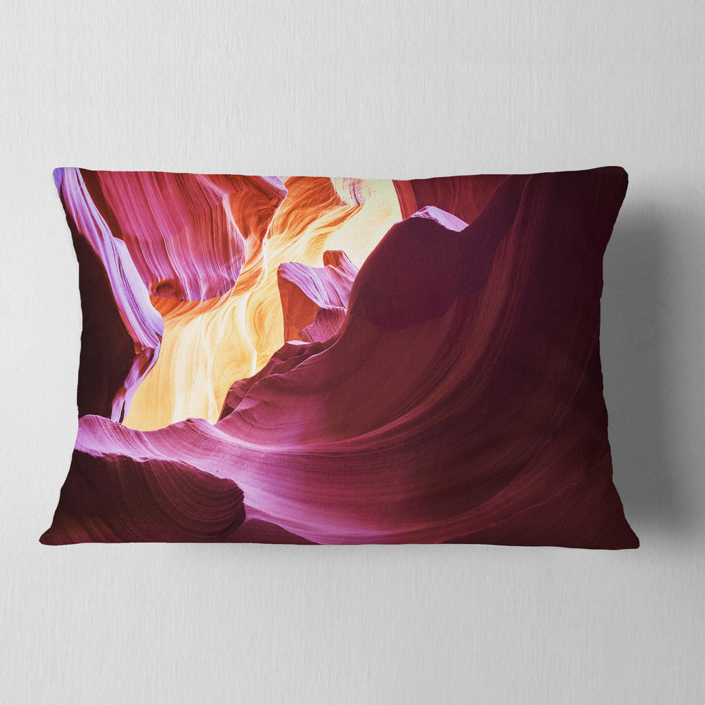 Purple Landscape Photography Throw Pillow T25422
