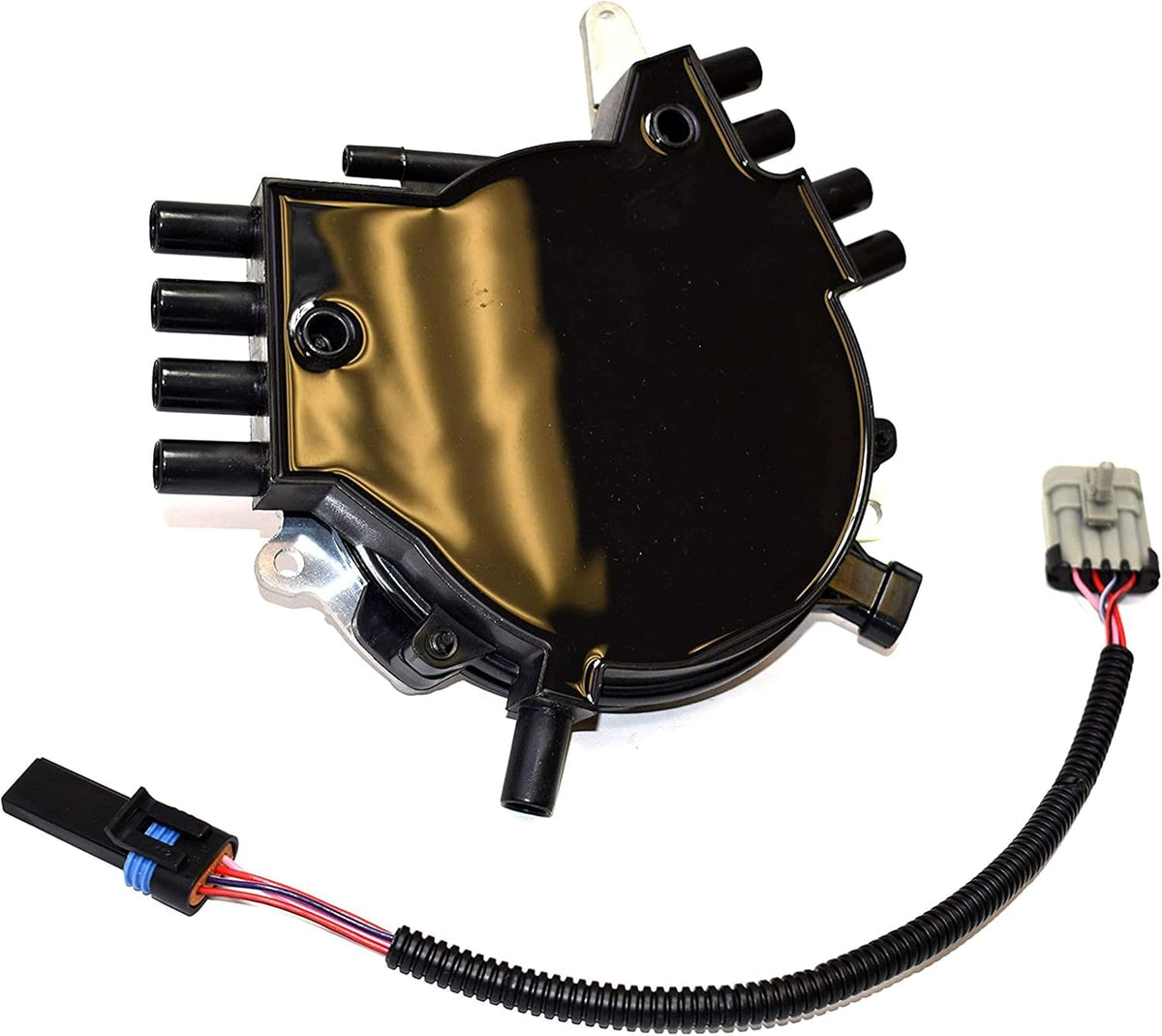 Black Cap Distributor 8 Cylinders Pack of 2 Z715