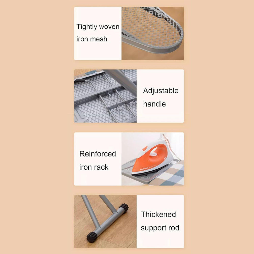 Compact Full-Size Folding Ironing Board with Iron Stand T44885