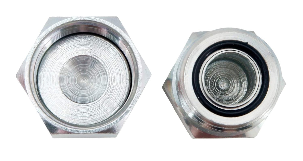 64 Pcs Galvanized Steel ORFS Cap & Plug Assortment Kit R529