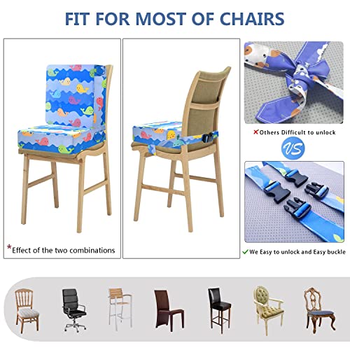 Blue 4inch Toddler Booster Seat D565