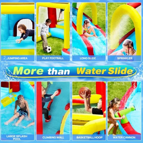 7 in1 Inflatable Water Park Bouncer with Splash Pool P431