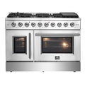 48" Freestanding French Door Gas Range H93527