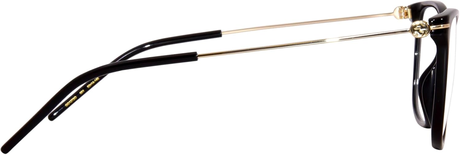 Black/Gold Full Rim Square Shape 53mm Eyeglasses X707