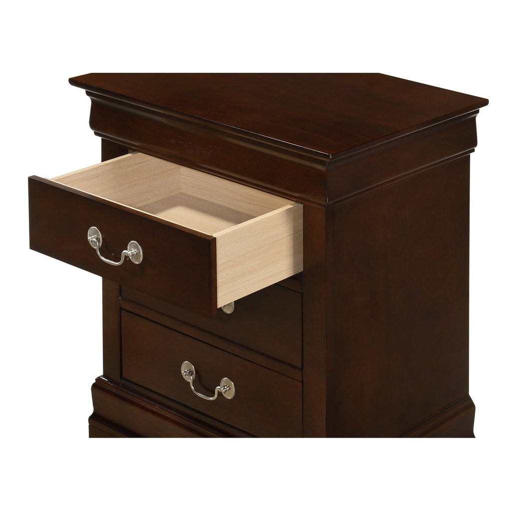 Cappuccino 3-Drawer Nightstand K7329