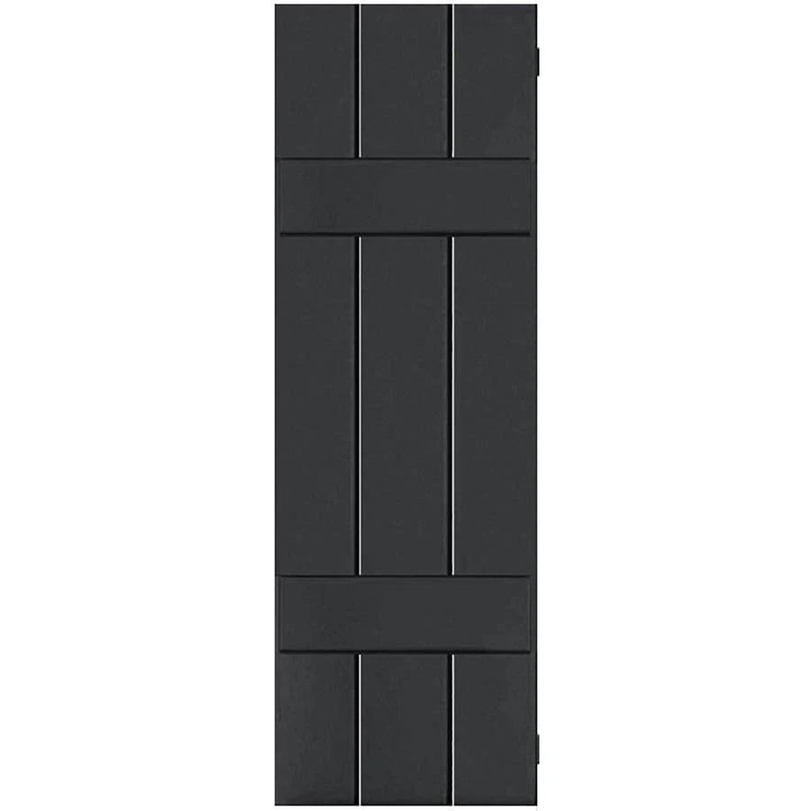 Black Pine Board and Batten Shutters Pair L7129