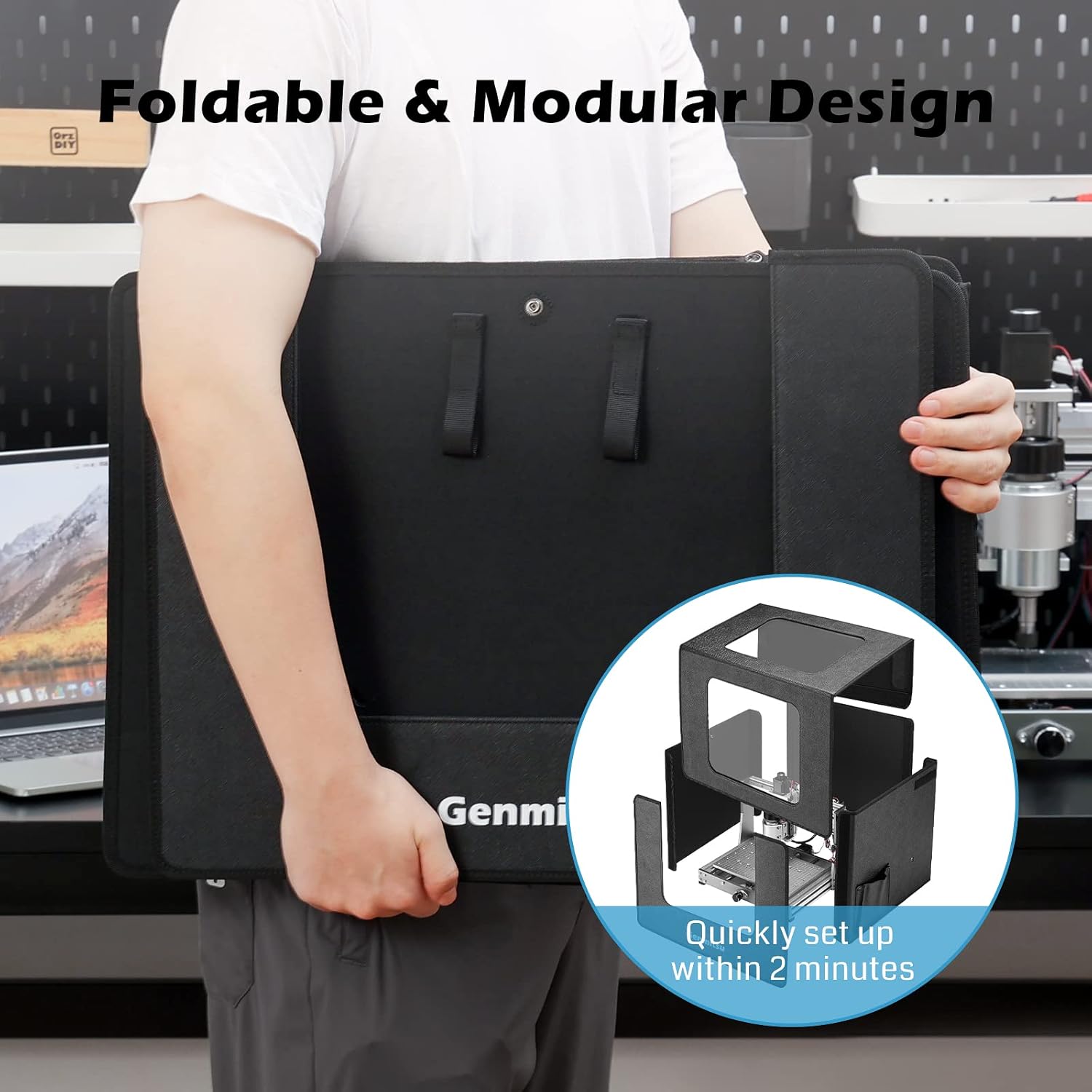 CNC Router Machine 3 Axis Engraver with Enclosure 520 x 475 x 405mm J303