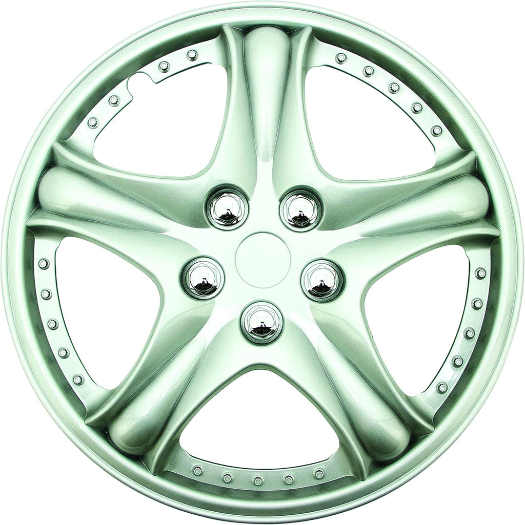 Silver 15" ABS Wheel Cover Pack of 4 R516587