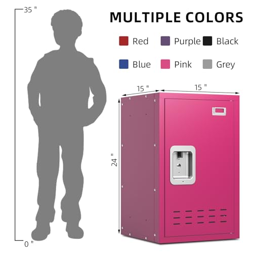 Black 24" H Metal Storage Locker U774