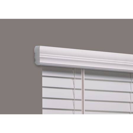 Cordless Faux Wood Blind, white, 24-3/4x22w x 3 U590021