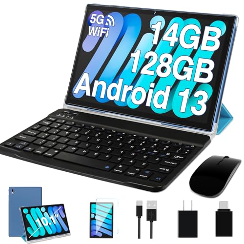 Gray 10 Inch Android Tablet with Keyboard, Mouse, Case F3393