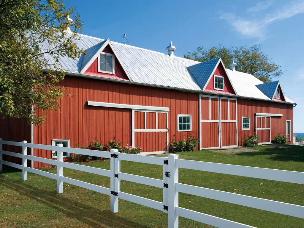 White Vinyl 3-Rail Ranch Fence Gate Kit H88169