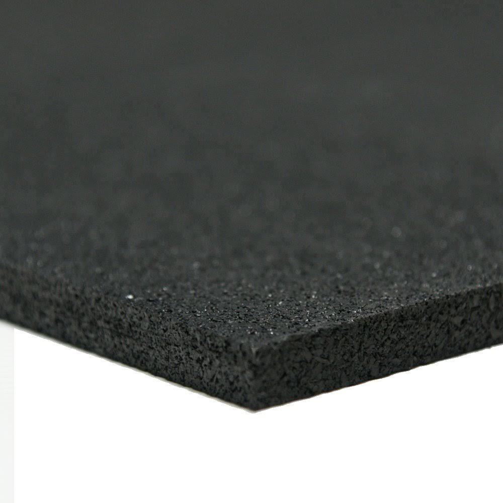 Black 1/4x22 Thick x 4ft Width x 8ft Length Rubber Sheet I7313