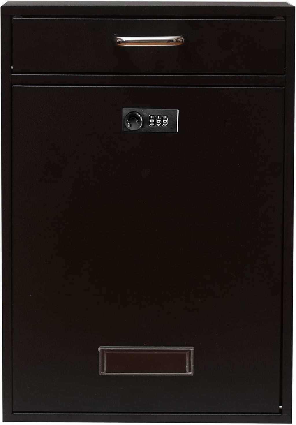 Wall Mounted Locking Vertical Dropbox Mailbox, Galvanized Steel N85321