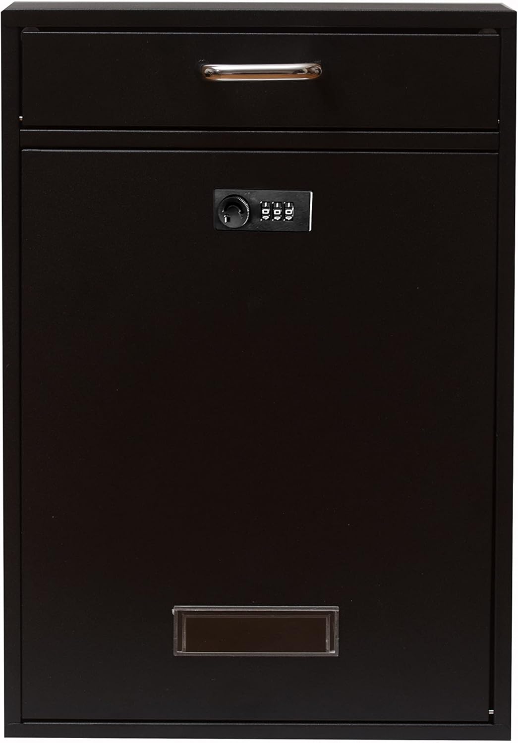 Wall Mounted Locking Vertical Dropbox Mailbox, Galvanized Steel N85321