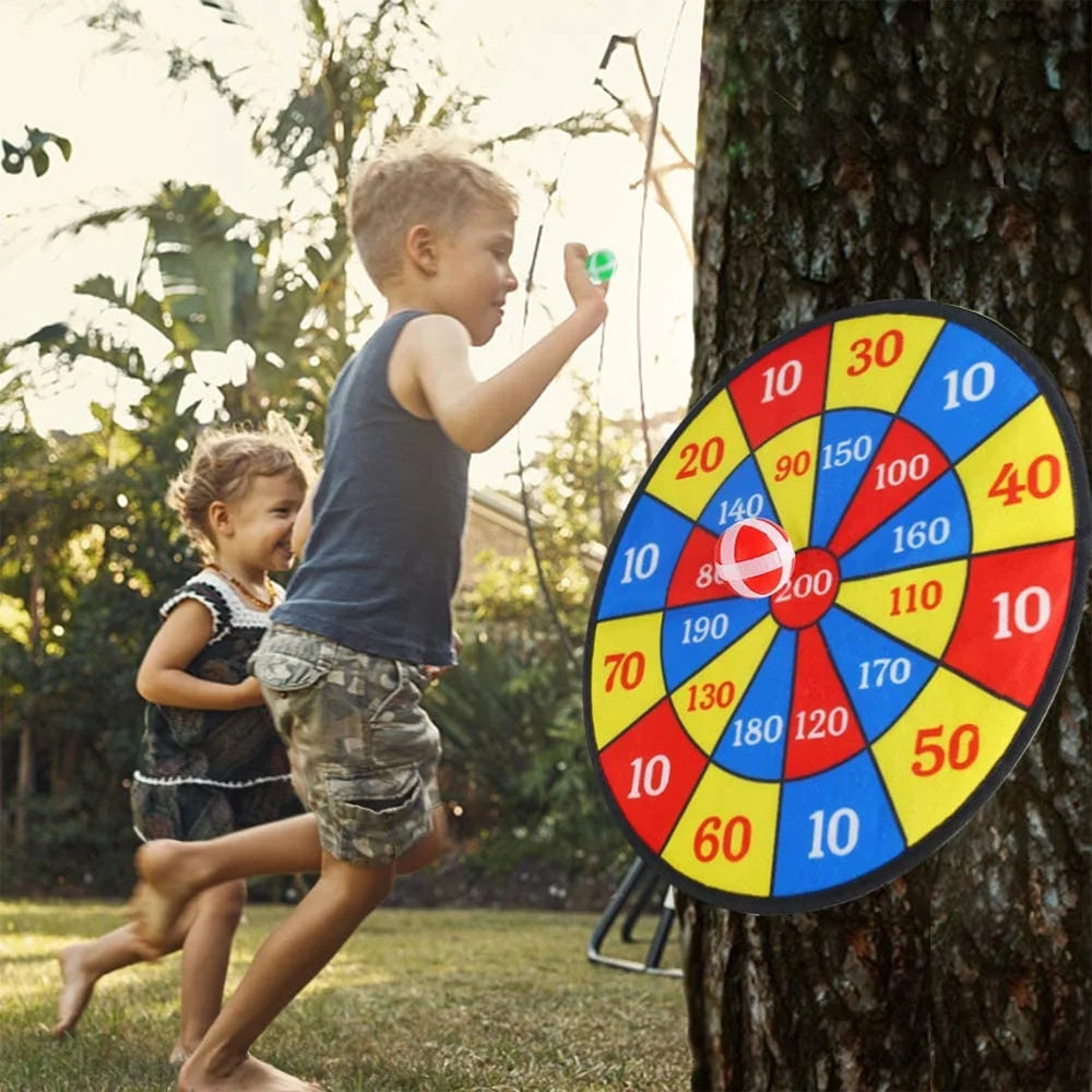 Large Fabric Dartboard with 6 Sticky Balls and a Hook B63933