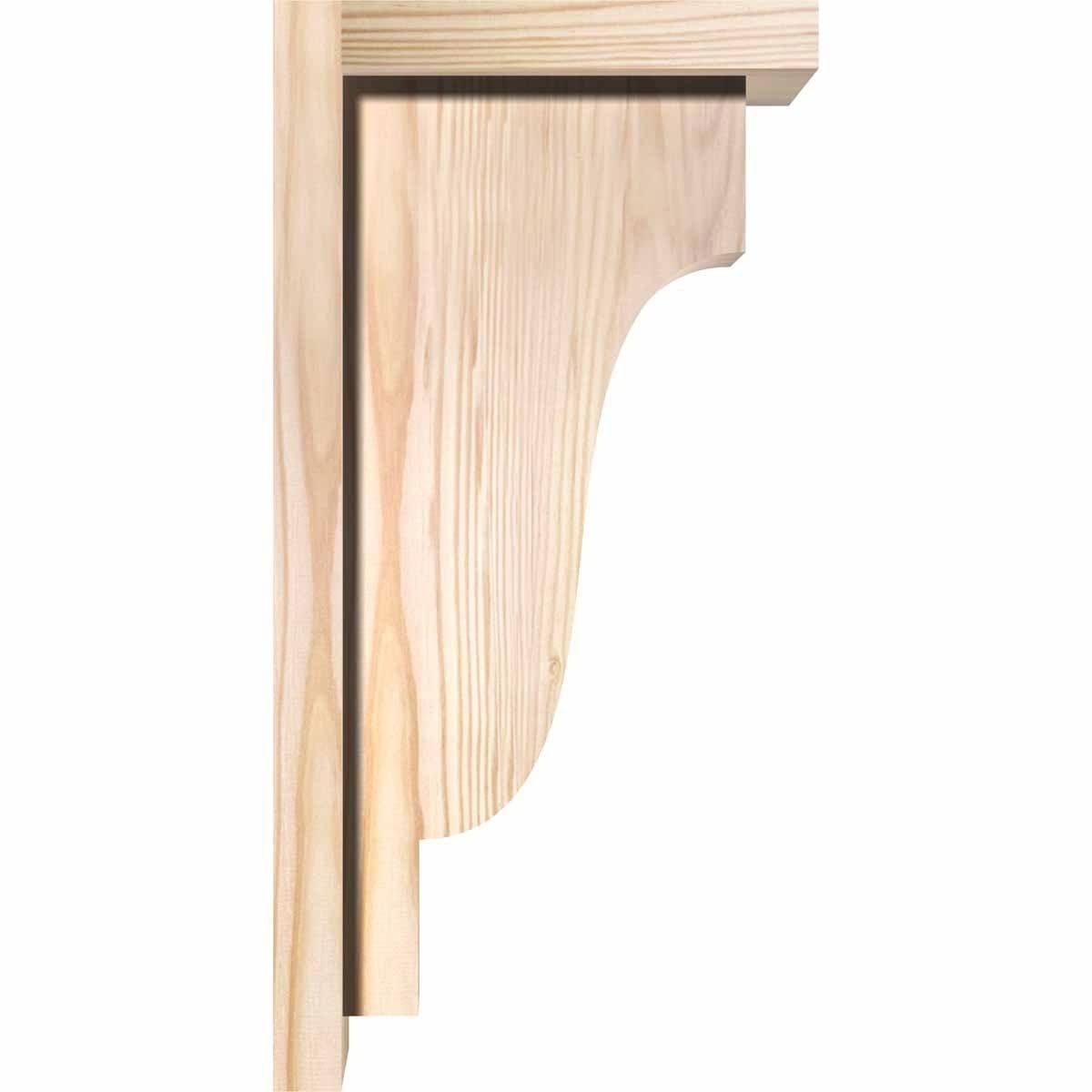 Douglas Fir Newport Smooth Corbel with Backplate F94939
