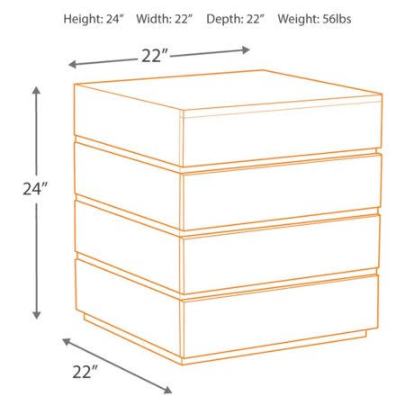 Transparent Black Square End Table H8766