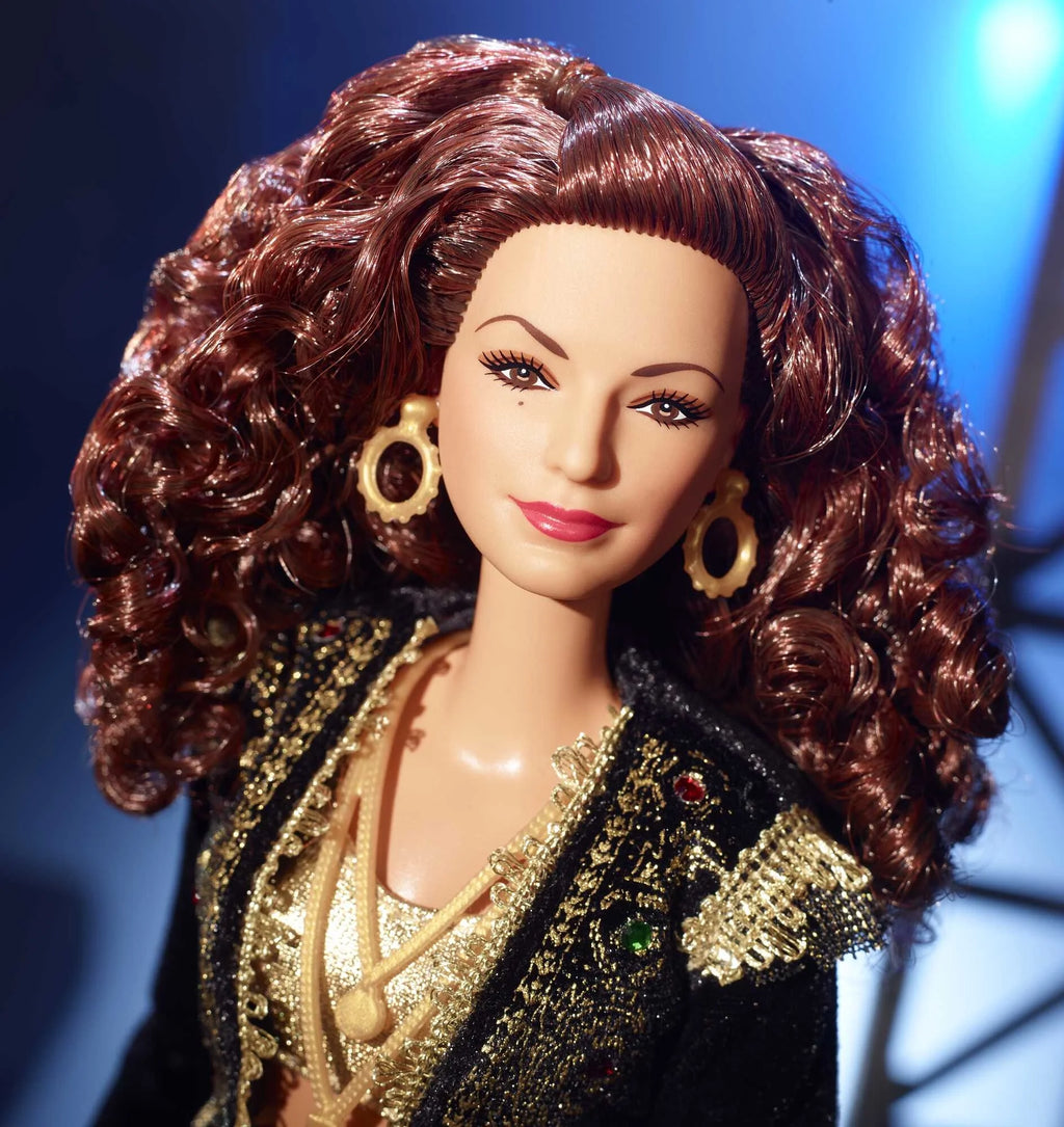 Collectible Doll with Golden Accessories Including Microphone T98906