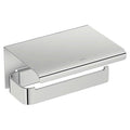 Chrome Toilet Paper Holder with Cover U134958