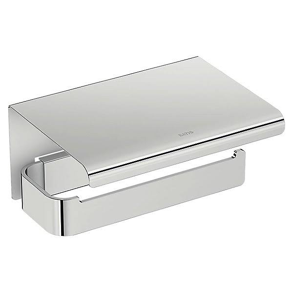 Chrome Toilet Paper Holder with Cover U134958