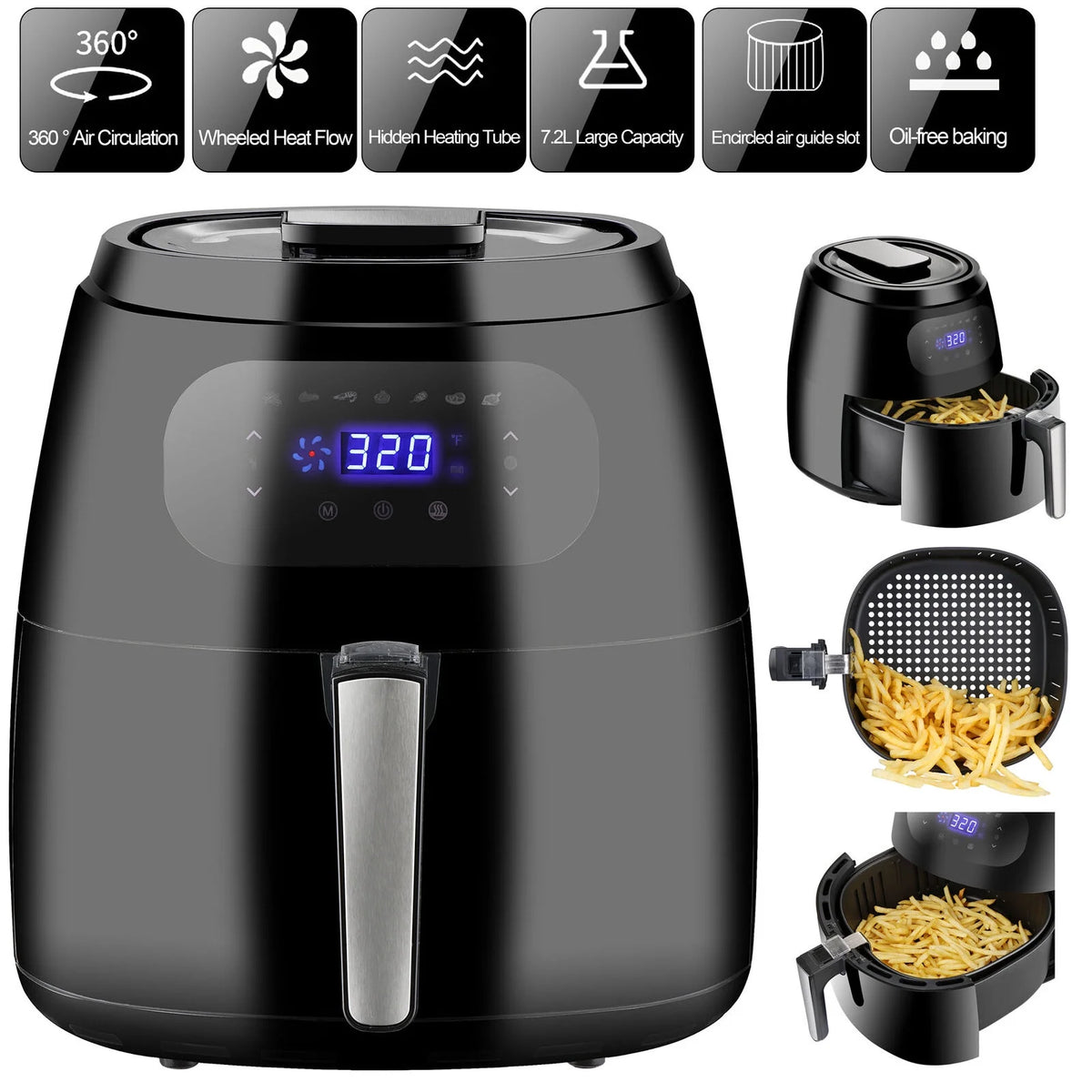7.6QT Digital Air Fryer H817