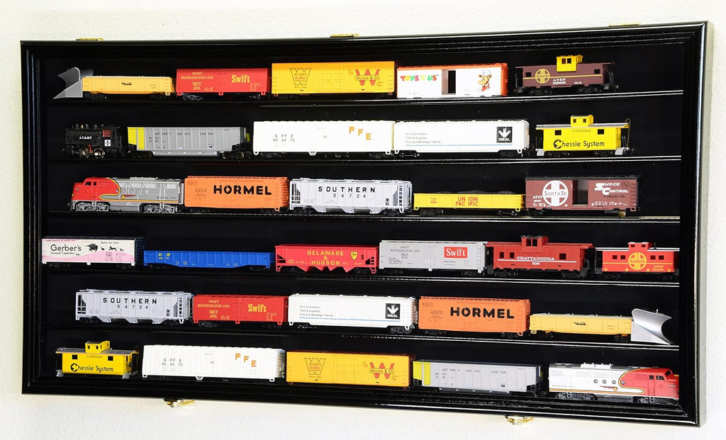 Cherry Display Case Cabinet Wall Rack E4787