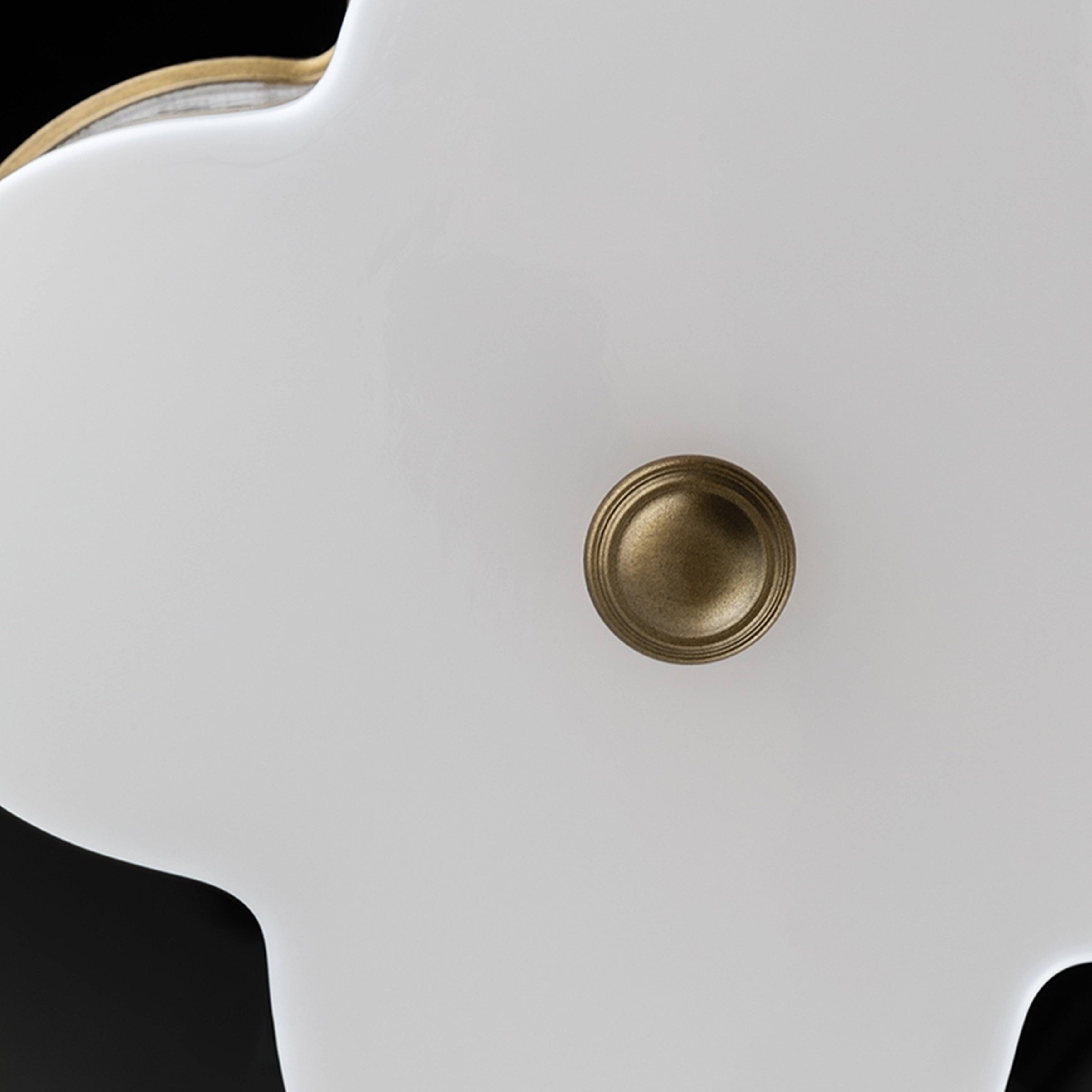 Aged Brass 2 Light Flush Mount Y712