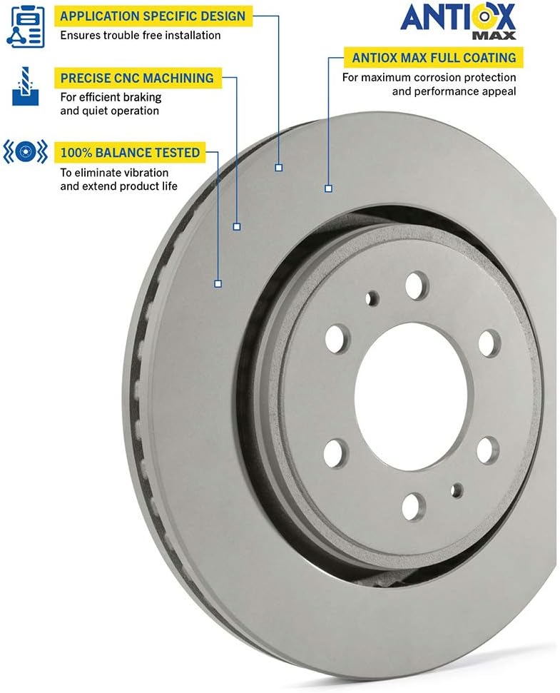 Vented Front Brake Rotor Pack of 2 G949822