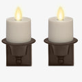 Set of 2 Flameless Candle Nightlight (Bronze) U4642