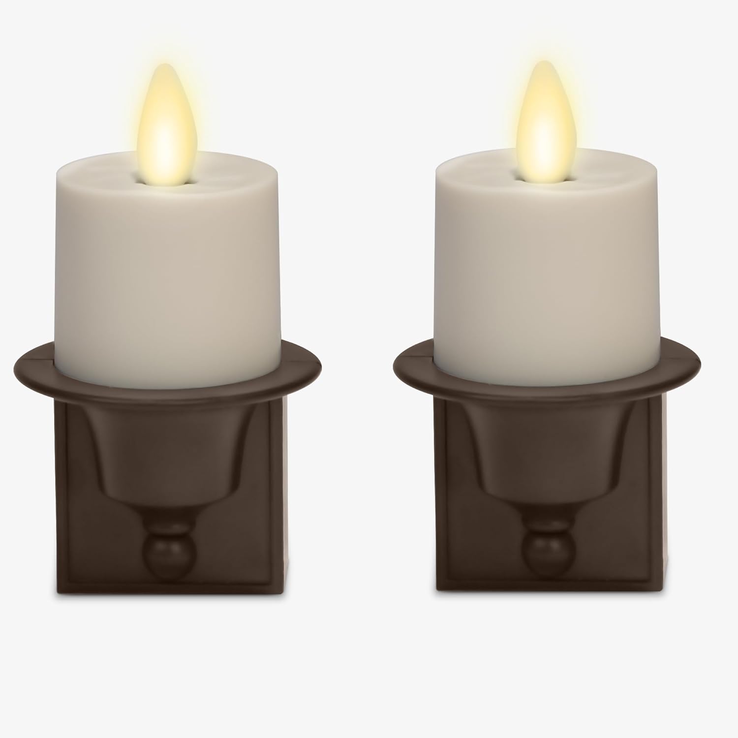 Set of 2 Flameless Candle Nightlight (Bronze) U4642