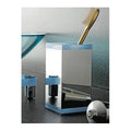 Blue Square Brass Toothbrush Holder E939
