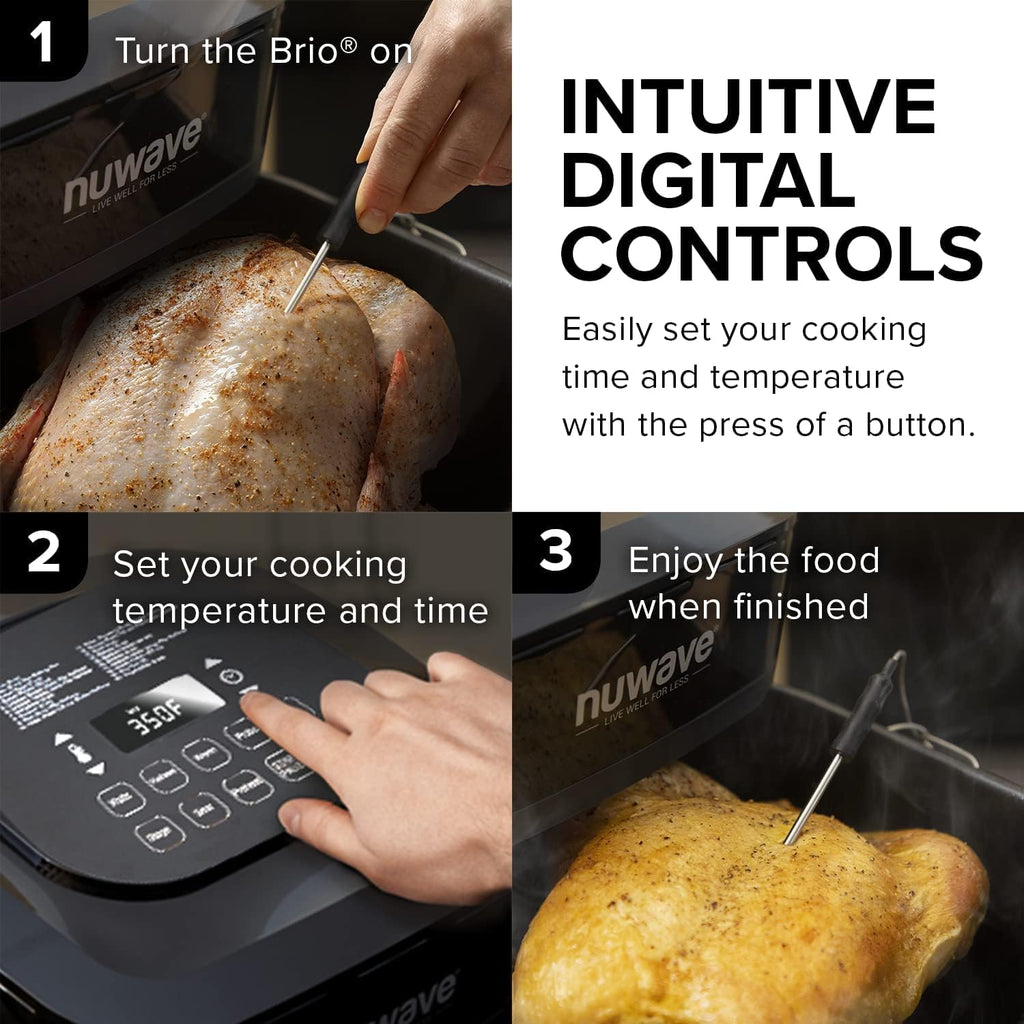 6-in-1 Air Fryer Oven Combo, 8-Qt X-Large Size, 100 Pre-Programmed Presets J90639