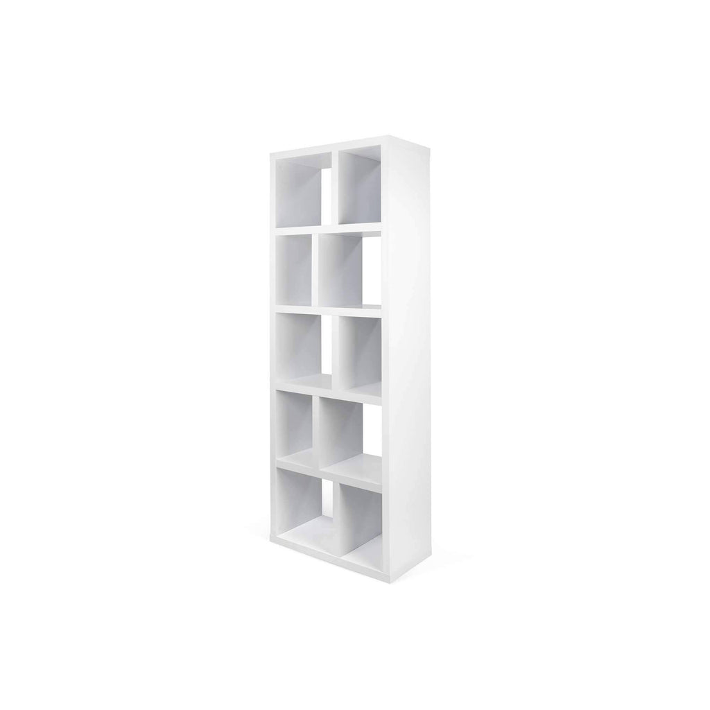 Pure White 5 Level Bookcase V7611