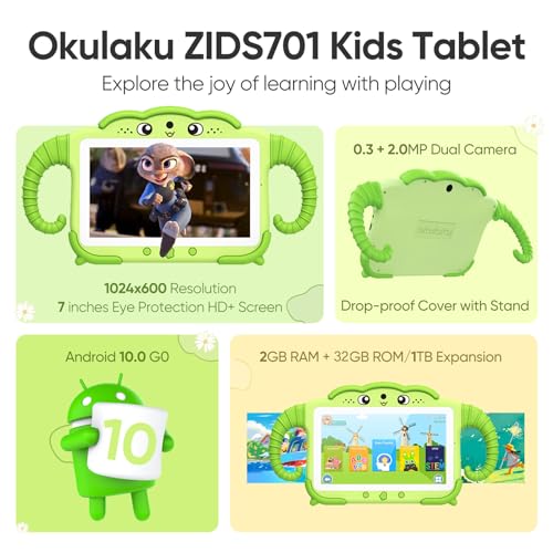 7 inch Kids Tablet with Case 32GB Android C2146