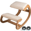 White oak frame Ergonomic Rocking Wooden Kneeling Chair R854749