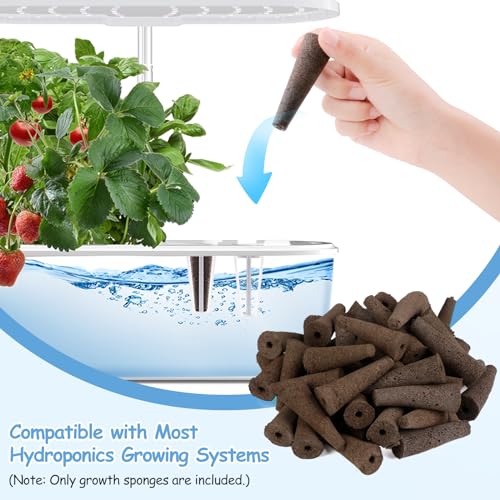 121pcs Seed Pod Kit with 30 Grow Sponges, 30 Grow Baskets, 30 Grow Domes, 1 Tweezers Q20515