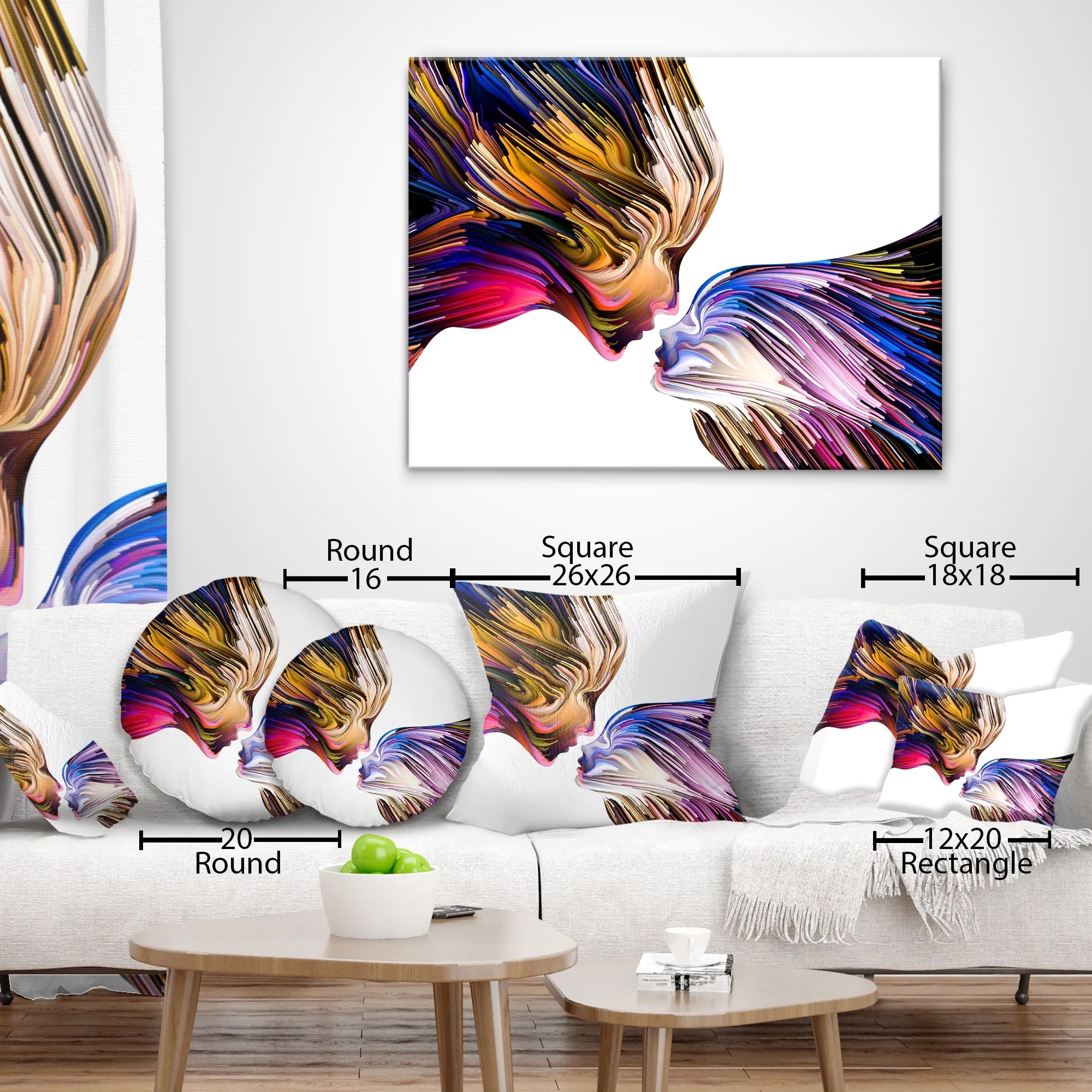 Purple Landscape Photography Throw Pillow T25422