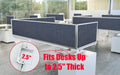 Acoustical Desk Mounted Privacy Panel W571